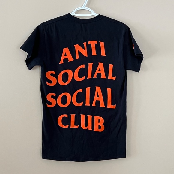 Men's / Teen Black Anti Social Social Club Paranoid T-shirt Size Small - Picture 2 of 6